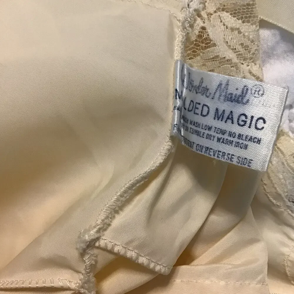 Vintage‎ wonder maid full slip M cream - Picture 6 of 8